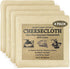 Regency Wraps 100% Cotton Ultra Fine Natural Cheese Cloth - 36 sq.ft, 4 pcs for Basting, Canning, Cheesemaking