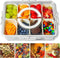Snackle Box Container with Lid and Handle, Divided Serving Platters for Portable Snacks, Candy, Fruit