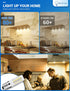 JandCase E17 LED Bulbs, Microwave Oven Light Bulbs, 40 Watt Equivalent Non-Dimmable, Warm White 3000K, 2 Pack