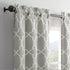 PAIRS TO GO Vickery Modern Decorative Rod Pocket Window Curtains, Double Panel, 28" x 63", Gray
