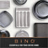 BINO Plastic Storage Bins, Medium - 2 Pack, Clear Storage Containers with Built-In Handles, BPA-Free