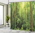 Ambesonne Shower Curtain Set, Rainforest Decorations, 69W X 70L inches, Green, Bathroom Accessories