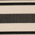 SAFAVIEH Courtyard Collection Accent Rug, 2' x 3'7", Black/Bone CY6062 Stripe, Indoor/Outdoor Rug