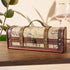 Twine Old World Wine Bottle Gift Box, Wooden Box with Lid and Handle, Holds 1 Bottle