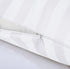 100% Egyptian Cotton King Pillow Protectors, Set of 2, 400 Thread Count, Stripe-White, Zippered Style