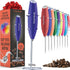 Powerful Handheld Milk Frother, Mini Milk Foamer, Battery Operated Stainless Steel Drink