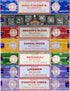 Satya Incense Gift Set - Nag Champa, Super Hit, Dragon's Blood, Sandalwood, Patchouli, Lavender, Positive Vibes, 15 g