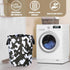 NUTAINLA 17.7x13.7 Inch Cow Texture Laundry Basket Brown White Print Foldable Oxford Cloth Funny Tote Bag Laundry