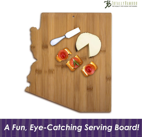 Totally Bamboo Arizona State Shaped Cutting Board, Natural Bamboo by Totally Bamboo