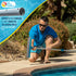 13" U.S. Pool Supply Pool Brush with Rubber Bristles and Squeegee Edge - Safe for Vinyl Liners, Ideal for Above-Ground