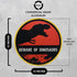 Venicor Beware of Dinosaur Sign - 12 x 12 Inches Aluminum, T Rex Room Decor for Boys, Keep Out Warning Metal Wall Art