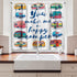Ambesonne Camper Kitchen Curtains - You Make Me Happy Camper Motivational Words, 2 Panel Set, 55" X 39", Blue Pink