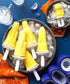 ZOKU Space Ice Pop Molds, 6 Rocket and Astronaut-shaped Popsicles Molds with Reusable Sticks, BPA-free