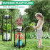 31 2 Pack, Simple Trending Round Plant Stand Indoor Outdoor, Waterproof Metal Tall Plant Shelf Holder, Heavy Duty
