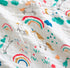 J-pinno 100% 6 70" 82") Rainbow Unicorn Cloud Muslin Blanket Cotton Layer Quilt Bed Blanket Soft Warm Throw Sofa Couch