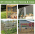 TONGMO 24" 50' 1inch 19 x Hardware Cloth, Mesh Galvanized Chicken Wire Fence, Gauge Welded Wire Roll,Garden Fence