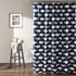 Lush Decor Whale Shower Curtain, Fabric Ocean Fish Animal Print Design for Kids, 72" x 72", Navy