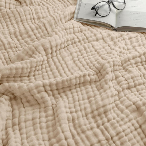 Comfy Cubs Muslin Blanket for Adults Queen 90" x 90" - 6