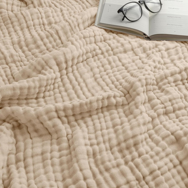 Comfy Cubs Muslin Blanket for Adults Queen 90" x 90" - 6