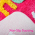 Evovee Hello Beautiful Bath Mat, Cute Bathroom Rugs for Girls, Funny Shower Decor, Non-Slip Washable Dark Pink
