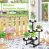 5 27 Inch Tier Metal Plant Stand Indoor, Tiered Corner Plant Holders for Multiple Plants, Tall Flower Pot Holde Display