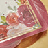 Kate Aspen Burgundy Blush Floral Paper Napkins - Thick Decorative Dinner Napkins for Wedding Reception or Bridal
