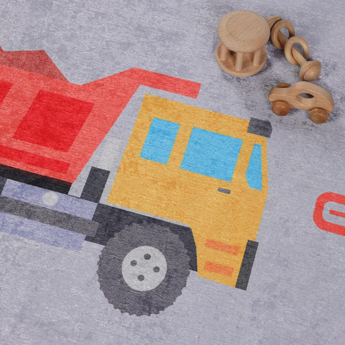 4' 6' SUPERIOR Indoor Kids Rug, Washable, Non-Slip, Toddlers & Babies, Perfect for High Traffic Playroom, Kids Room