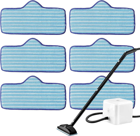 BlueStars 6 Pack Microfiber Pad Compatible with Dupray Neat Steam Cleaner -