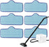BlueStars 6 Pack Microfiber Pad Compatible with Dupray Neat Steam Cleaner -