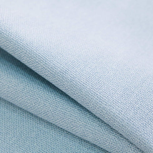 NATUS WEAVER 2 12 60 Inch Soft Caddice Faux Linen Side Table Runner, eco-Friendly Fabric Handcrafted Runner, Light Blue