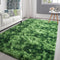 Fluffy Shag Area Rug, 4x6 Tie-Dyed Plush Fuzzy Rugs for Living Room, Non-Slip Washable Indoor Carpet for Kids Room