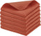 PurpleEssences Rust Dish Cloths and Dish Rags - 6 Pack Waffle Weave