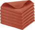 PurpleEssences Rust Dish Cloths and Dish Rags - 6 Pack Waffle Weave