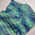 LarisaKnits set 3, Cotton colorful dishcloth reusable of Knitted absorbent bright mini towels Dark blue-light green