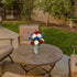 Admired By Nature Artificial Blooming Peony & Gerbera Daisy - 18 Stems with Small American Flags, Red/Blue/White