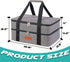 Insulated Lunch Bag, Double Decker Casserole Carrier for Hot or Cold Food, Fits 9"x13" Baking Pan, Gray