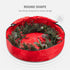 ZOBER Christmas Wreath Storage Container, 36 Inch Bag for Artificial Wreaths with Durable Handles - Red
