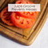 Acacia Wood Cutting Board, Small 8" x 6" x 5/8" with Juice Groove for Kitchen Use