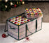 ZOBER Christmas Ornament Storage Box, Stores 128 Ornaments with 2 Sided Zipper, Green