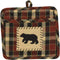 Pocket Potholder Set of 2, Park Designs Concord Black Bear