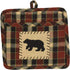 Pocket Potholder Set of 2, Park Designs Concord Black Bear