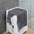 Set 6 100% 24" 50" Large Bath Towels of Cotton Terry x Quick Dry, Soft & Highly Absorbent Grey Towels for Bathroom