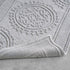 Jean Pierre New York Cotton StoneWash Medallion 2-Piece Bath Rug Set, Gray 17x24/20x32 in.