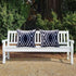 HOMFREEST Black and White Waterproof Outdoor Pillow Covers - 18x18 Geometric Boho Pillows Set of 2