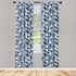 Ambesonne Camouflage Window Curtains, Abstract Soft Colors Pattern Surreal Shapes Design Art, 2-Panel Set - 28" x 63",