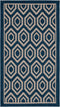 SAFAVIEH Courtyard Collection 2' x 3'7" Navy/Beige CY6902 Indoor/Outdoor Waterproof Accent Rug for Patio, Backyard