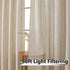 Tollpiz Linen Tier Curtain Rod Pocket Semi Sheer Half Kitchen Curtains Burlap Light Filtering Thick Linen Drape for Bathroom, 30 x 36 inches Long, Natural, Set of 2 Panels
