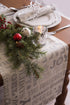 DII Holiday Dining Table Linen - Metallic Fabric Kitchen Décor, Christmas Table Runner, 14x72, Silver