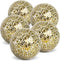 HAKACC 5PCS Decorative Glass Orbs, 3.14inch Mosaic Sphere Balls for Bowls, Vases, Dining Table Home Decor, Wedding