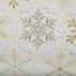DII Embroidered Holiday Table Décor Collection, Christmas Kitchen Snowflakes Placemat Set, 4 Piece
